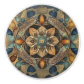 Rustikales Farbmuster Keramikknauf (Vorderseite)