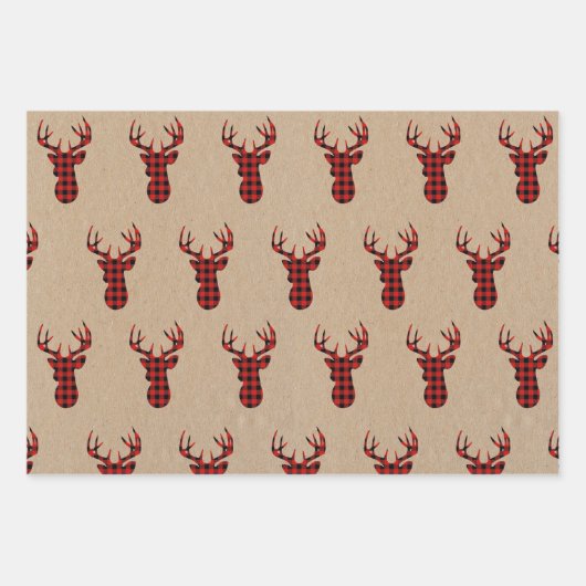 Rustikales Farmhouse-Packing Kraftpapier Geschenkpapier Set (Vorderseite 2)