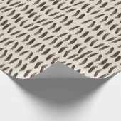 Rustikales Feder-Muster-Geschenkpapier Geschenkpapier (Ecke)