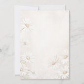 Rustikales Feld der Hochzeit von Daisies Einladung (Rückseite)