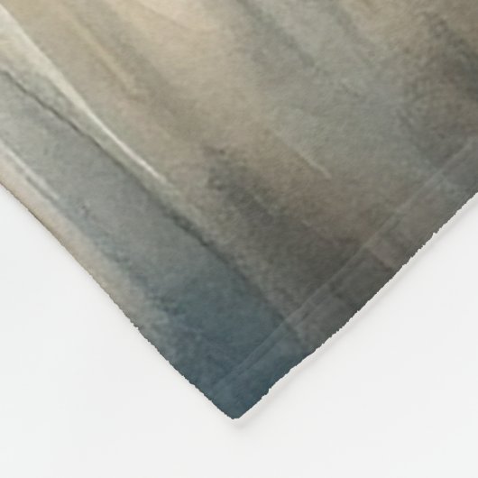 Rustikales Feld der Wildblumen Aquarell Fleecedecke (Ecke)