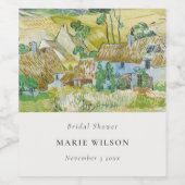 Rustikales Felslandschaftsgebirge Brautparty Weinetikett (Einzelnes Label)