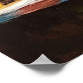 Rustikales Fenster mit Blick auf die farbenprächti Poster (Ecke)