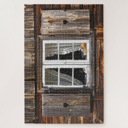 Rustikales Fensterpuzzle Puzzle (Vertikal)