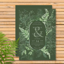 Rustikales Fern Green Foliage Emerald Green