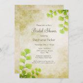 Rustikales Fern Leaf Brautparty Einladung (Vorne/Hinten)