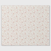 Rustikales festliches Rot & Weiße Ribbons Weihnach Geschenkpapier (Flach)