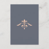 Rustikales Filigree, Hochzeit Begleitkarte (Rückseite)