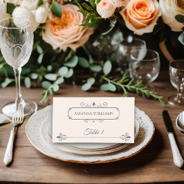 Rustikales Filigree, Hochzeit Platzkarte