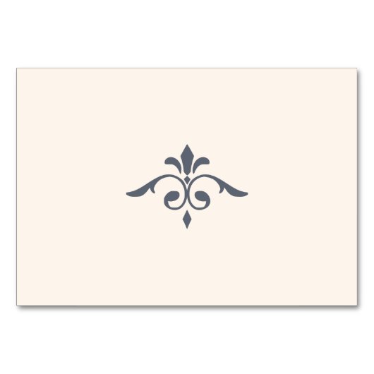 Rustikales Filigree, Hochzeit Tischnummer (Rückseite)