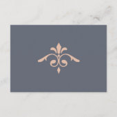 Rustikales Filigree, Hochzeitsempfang Begleitkarte (Rückseite)