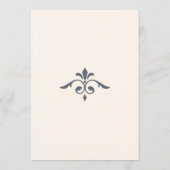 Rustikales Filigree, Hochzeitzeitzeitschrift Programm (Rückseite)