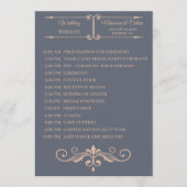 Rustikales Filigree, Hochzeitzeitzeitschrift Programm (Vorderseite)