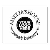 Rustikales Firmenlogo Gummistempel (Prägung)