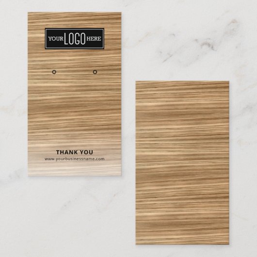 Rustikales Firmenlogo Visitenkarte (Vorne/Hinten)