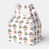 Rustikales Firmenlogo Weihnachten Geschenkschachtel (Rückseite)