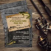 Rustikales Fischbraten-Backhofkochtopf Picnisch Einladung