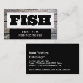 Rustikales Fischmonger/Ehefrau, Fischmarkt Visitenkarte (Vorne/Hinten)