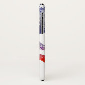 Rustikales Flag USA Monogramm Initialname Case-Mate iPhone Hülle (Hinten/Links)