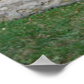 Rustikales Flint Hills Gate Poster (Ecke)