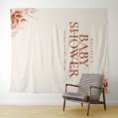 Rustikales Floral Fall Babydusche Foto Hintergrund Wandteppich (Beispiel (Horizontal))