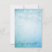 Rustikales Floral Watercolor RSVP Karte (Rückseite)