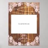 Rustikales, florales Brautparty, Foto-Kabine Poster (Vorne)