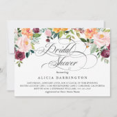 Rustikales florales Elegantes Brautparty Einladung (Vorderseite)