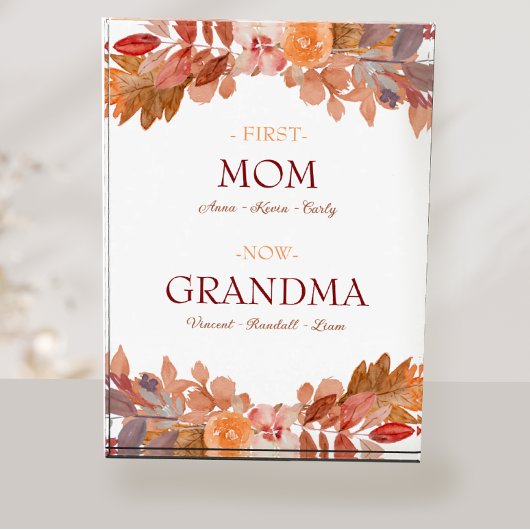Rustikales, florales Grandma Fotoblock