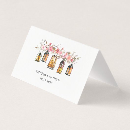 Rustikales, florales Laternenpflaster (Rückseite)