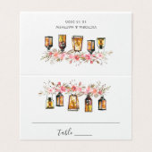 Rustikales, florales Laternenpflaster (Außenseite Aufgefaltet)