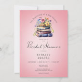 Rustikales, florales neues Kapitel beginnt mit ros Einladung (Vorderseite)