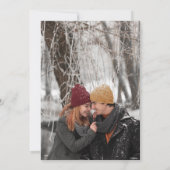 Rustikales florales Pinecone Engagement Party Foto Einladung (Rückseite)