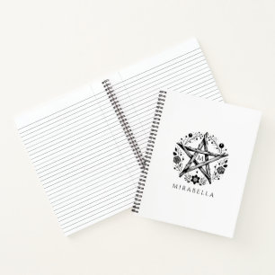Rustikales florales Star Journal Notizblock