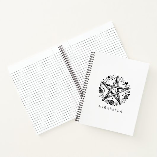 Rustikales florales Star Journal Notizblock (Innenseite)