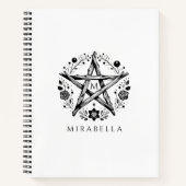 Rustikales florales Star Journal Notizblock (Vorderseite)