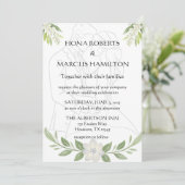 Rustikales florales und Minimalistisches Elegant S Save The Date (Stehend Vorderseite)