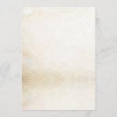 Rustikales, florales, Vintages Brautparty Einladung (Rückseite)