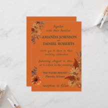 Rustikales Florals Wartete, um seine Gäste zu lade