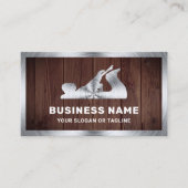 Rustikales Flugzeug aus Holz Handyman Carpenter Visitenkarte (Vorderseite)