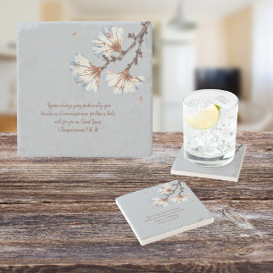 Rustikales Flüstern Steinuntersetzer