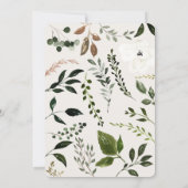 Rustikales Foliage Bauernhaus Elegante Hochzeit Save The Date (Rückseite)