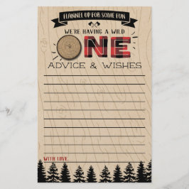 Rustikales Forest Buffalo Kariert Wild One Baby Ad