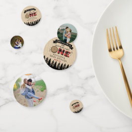 Rustikales Forest Buffalo Kariert Wild One Baby Du Konfetti