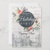 Rustikales Forest Corporate Holiday Weihnachten Pa Einladung (Vorderseite)