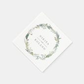 Rustikales Forest Foliage Serviette (Ecke)