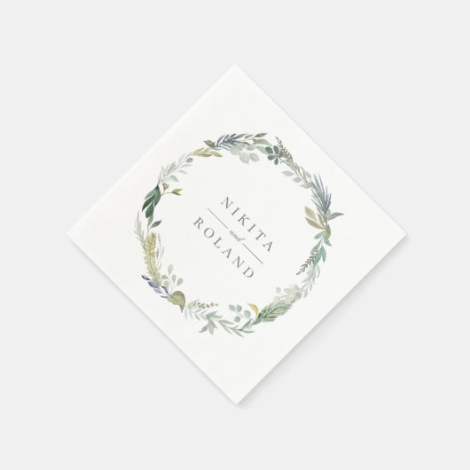 Rustikales Forest Foliage Serviette (Ecke)