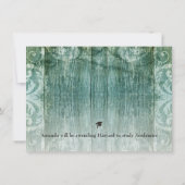 Rustikales Foto Abschluss Ankündigung Einladung (Rückseite)