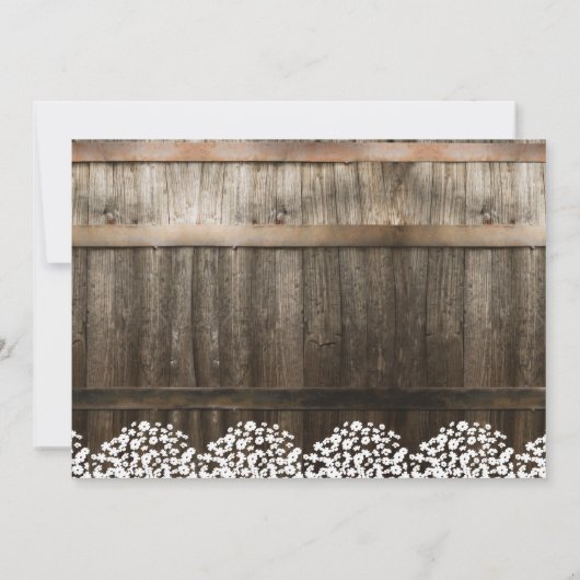 Rustikales Foto Abschluss Klasse 2025 Einladung (Rückseite)