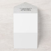 Rustikales Foto All In One Einladung (Außenbereich)